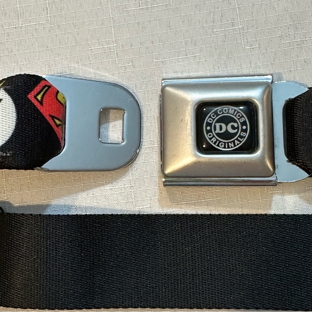 DC Comics Buckle Down Belt Batman Superman Flash